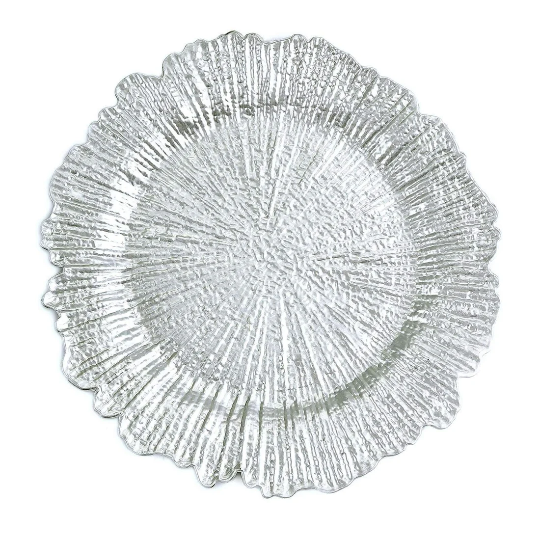 Charger plate — silver