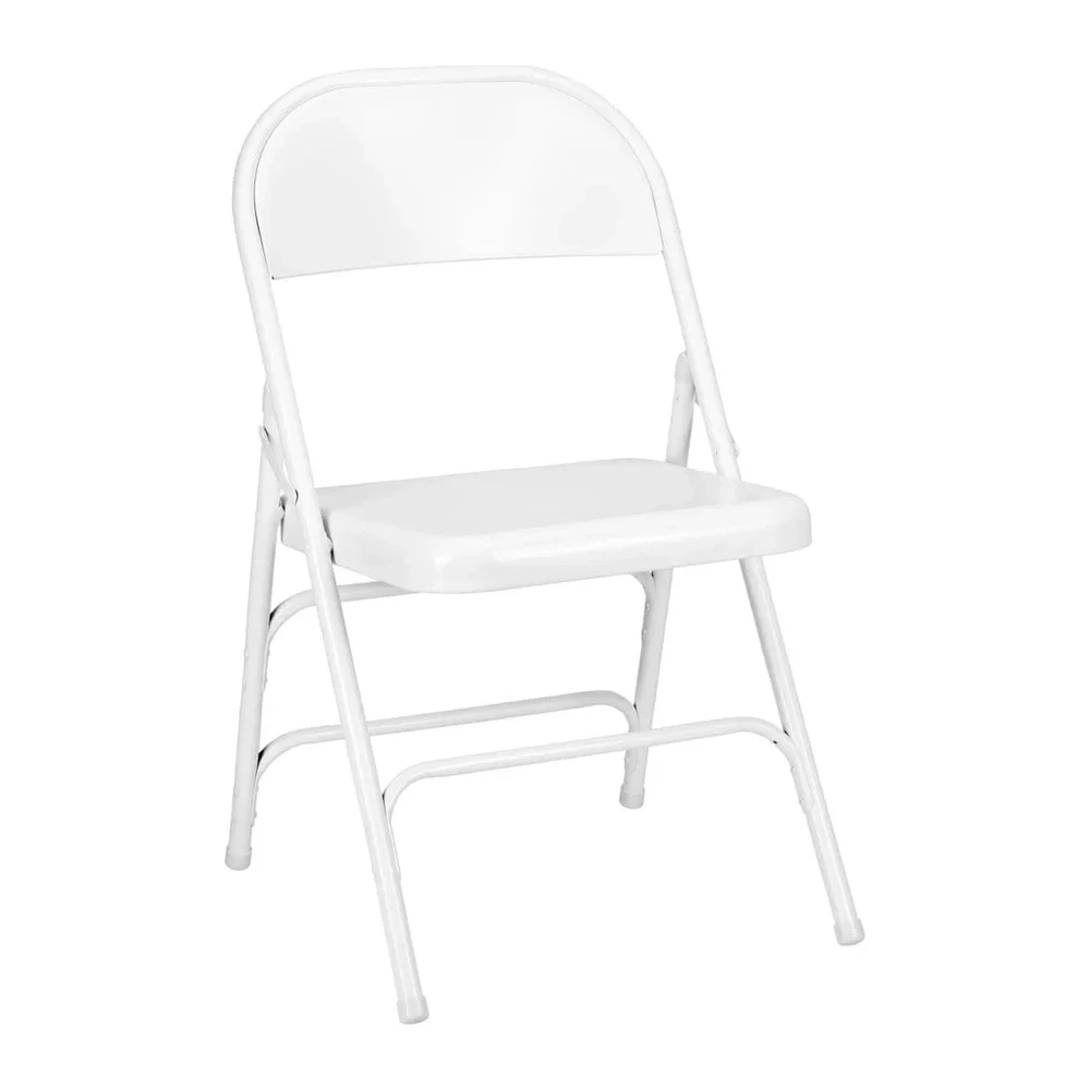 White folding chair