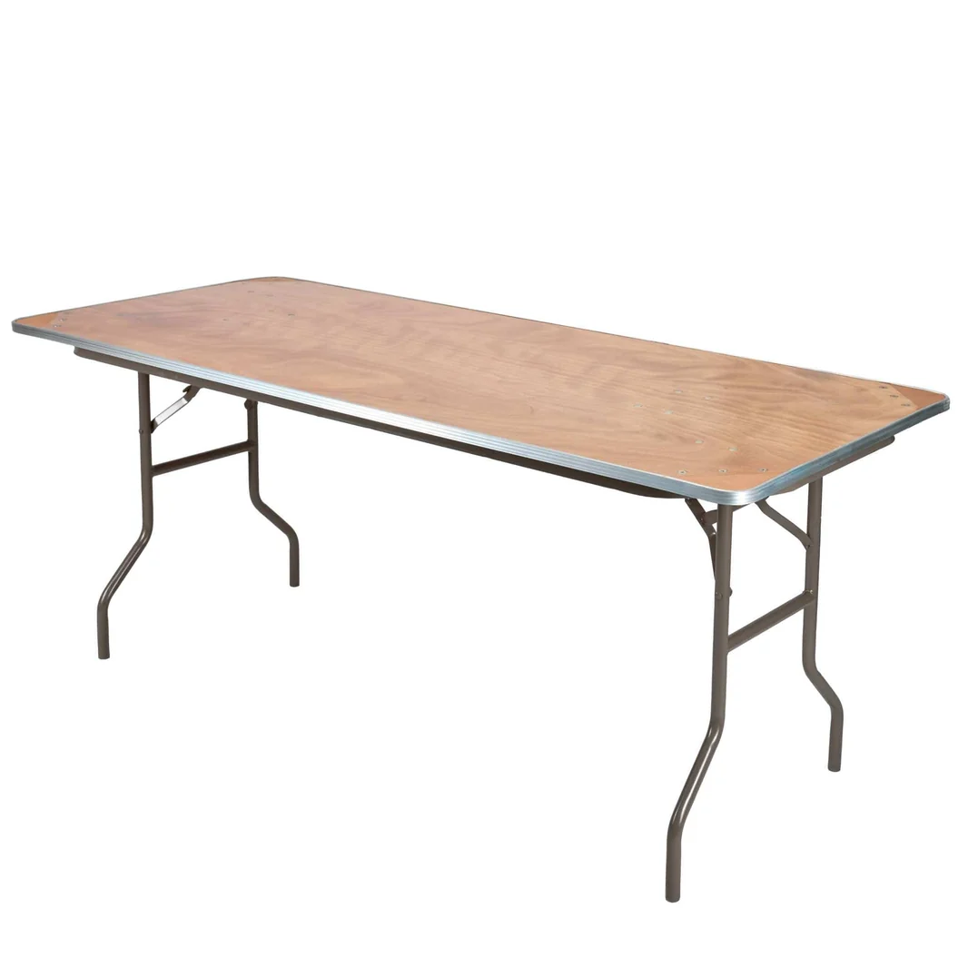 Wood table — 6ft