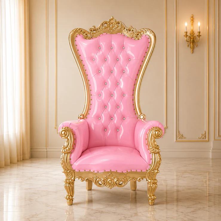 Throne chair — pink