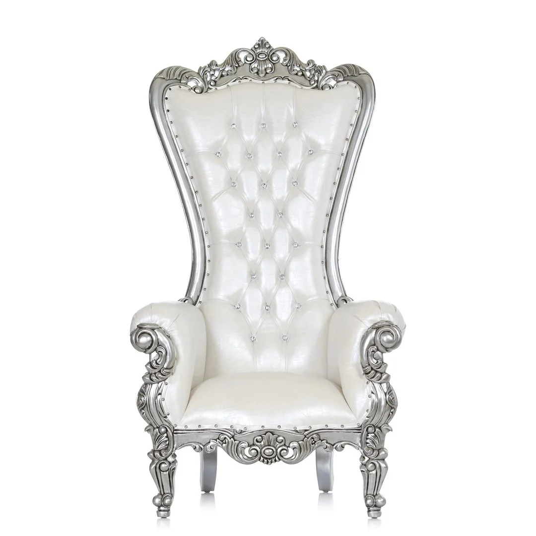 Silver Single Throne Chair